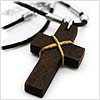Original Wood Cross Necklace