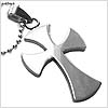 Biker Stainless Steel Cross Necklace
