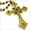 Citrine Corner Cross Necklace