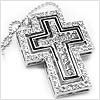 Contemporary Trio Cross Necklace