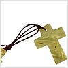 Tropical Shell Cross Necklace Brown
