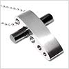 Gymnasium Stainless Steel Cross Necklace