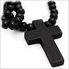 Simplicity Wood Cross Necklace