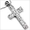 Sparkling Contemporary Cross Necklace