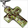 Urban Faith Cross Necklace - Dark Brown