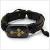 Bottony Plack Cross Bracelet