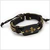 Bottony Plack Cross Bracelet