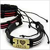 I Love Jesus Copper Cross Bracelet