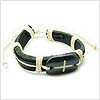 Button Contemporary Cross Bracelet