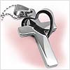 Halo of Love Stainless Steel Cross Necklace