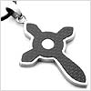 Carbon Fiber Celtic Stainless Steel Cross Necklace