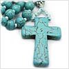 Simple Stone Cross Necklace