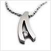 Alpha Stainless Steel Pendant