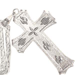 Bling Bling Victorian Cross Necklace