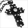 Interlinked Hearts Cross Necklace