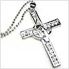 Kitty Cat Cross Necklace
