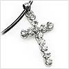 Mini Sparkles Stainless Steel Cross Necklace