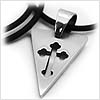 Three Point Bottony Cross Necklace