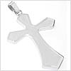 Silver Biker Stainless Steel Cross Pendant