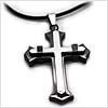 Bounded Stainless Steel Cross Necklace