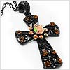 Sunflower Cross Necklace