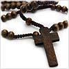 Simple Wood Cross Necklace